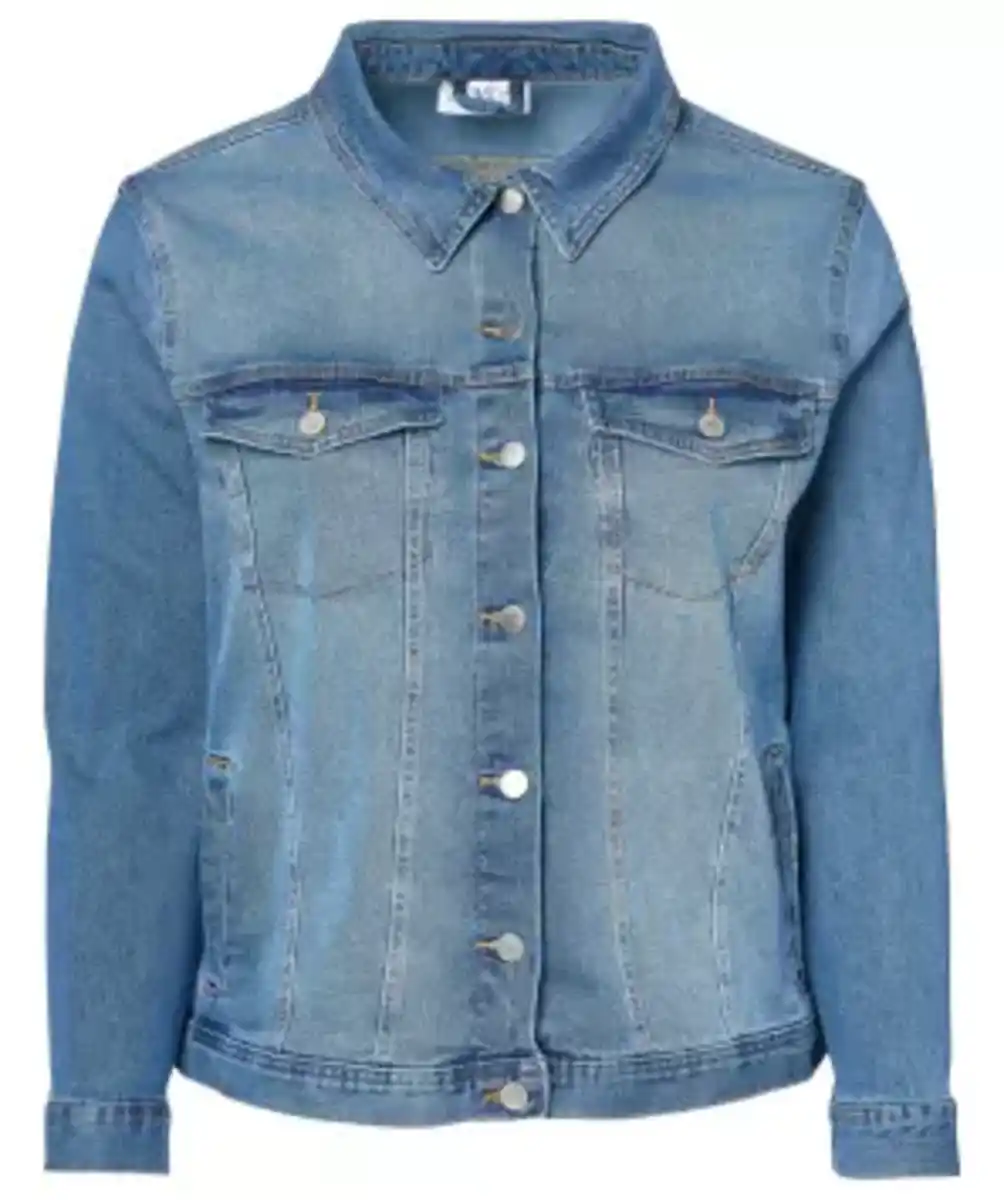 Bild 1 von Jeansjacke mit Waschungseffekten, jeansblau