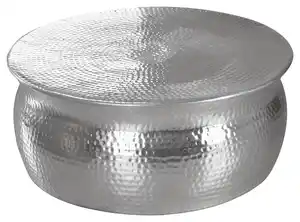Couchtisch Karam Ø ca. 75 cm Alu, Silberfarben