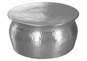 Couchtisch Karam Ø ca. 60 cm Alu, Silberfarben