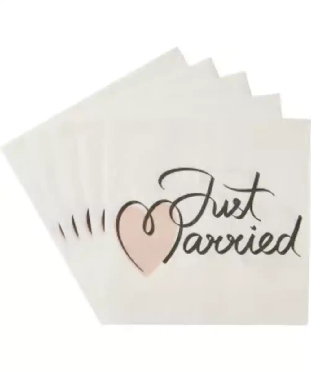 Bild 1 von Hochzeit Servietten, weiß