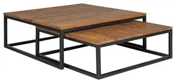 Bild 1 von COUCHTISCHSET 2-er Set, aus Sheesham, Sheeshamfarben