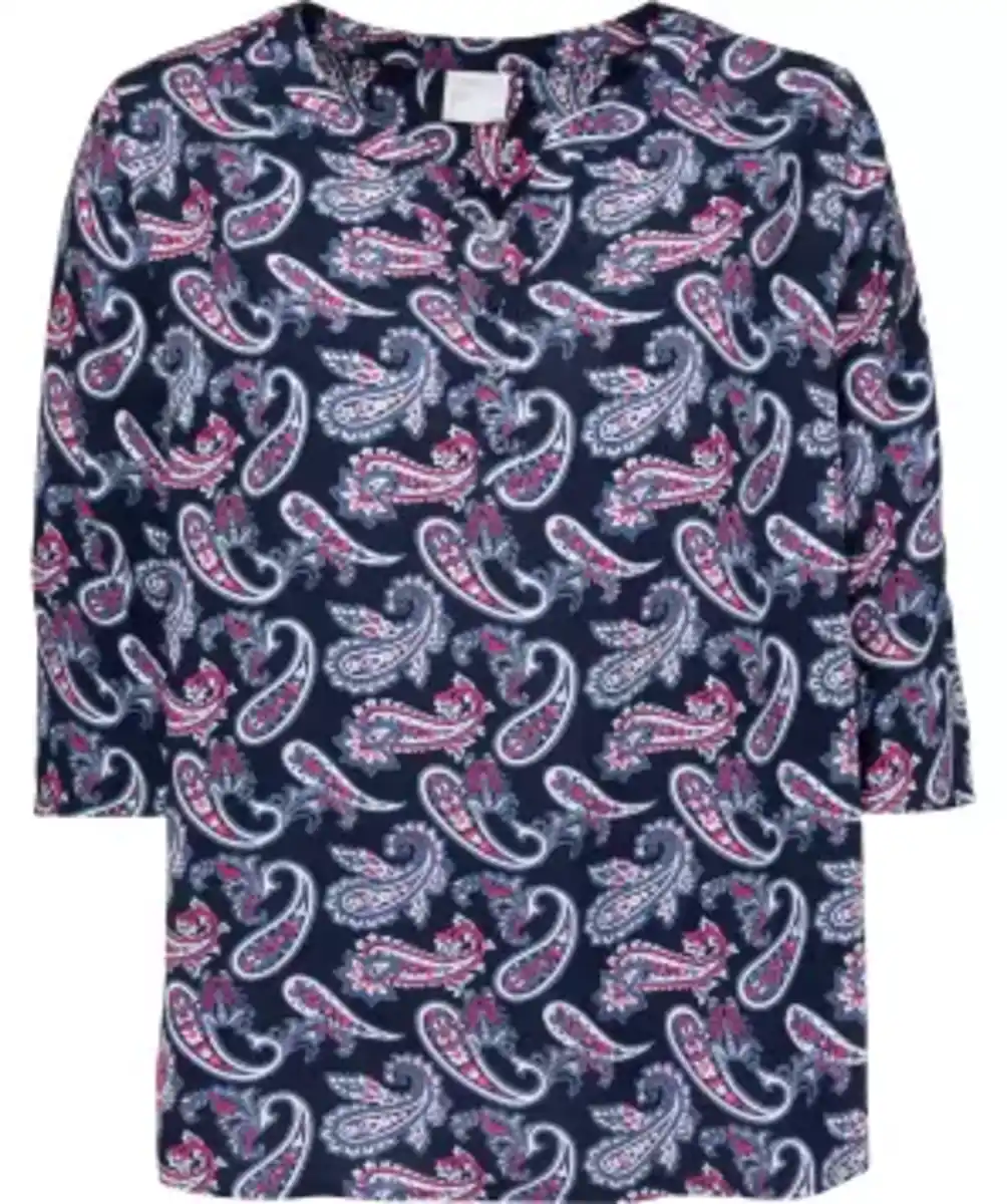 Bild 1 von Bluse Paisley, dunkelblau bedruckt
