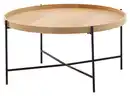Bild 1 von Couchtisch rund Holzdekor Braun/Schwarz, Braun