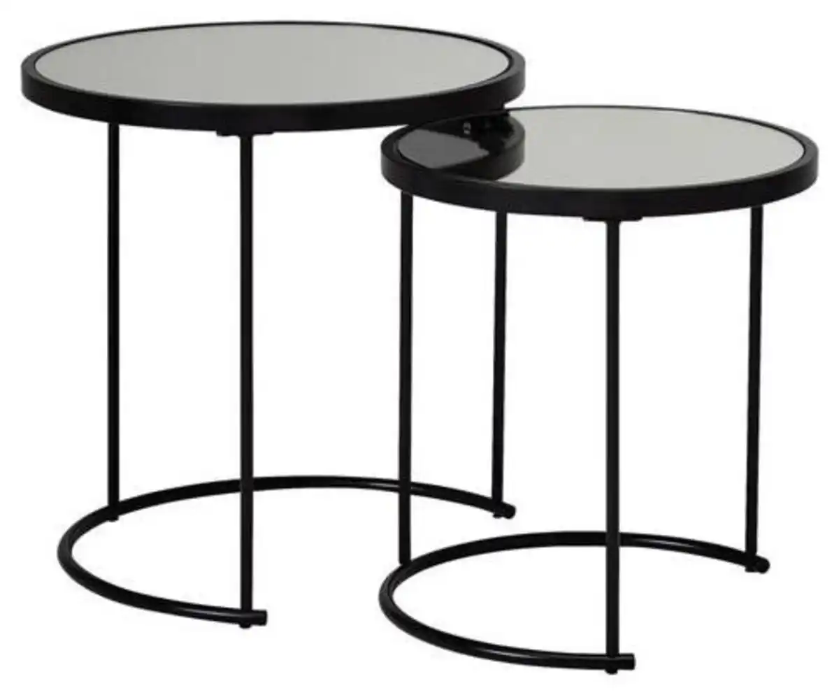 Bild 1 von Satztisch 'WL5.985', 2-er Set, schwarz, Schwarz