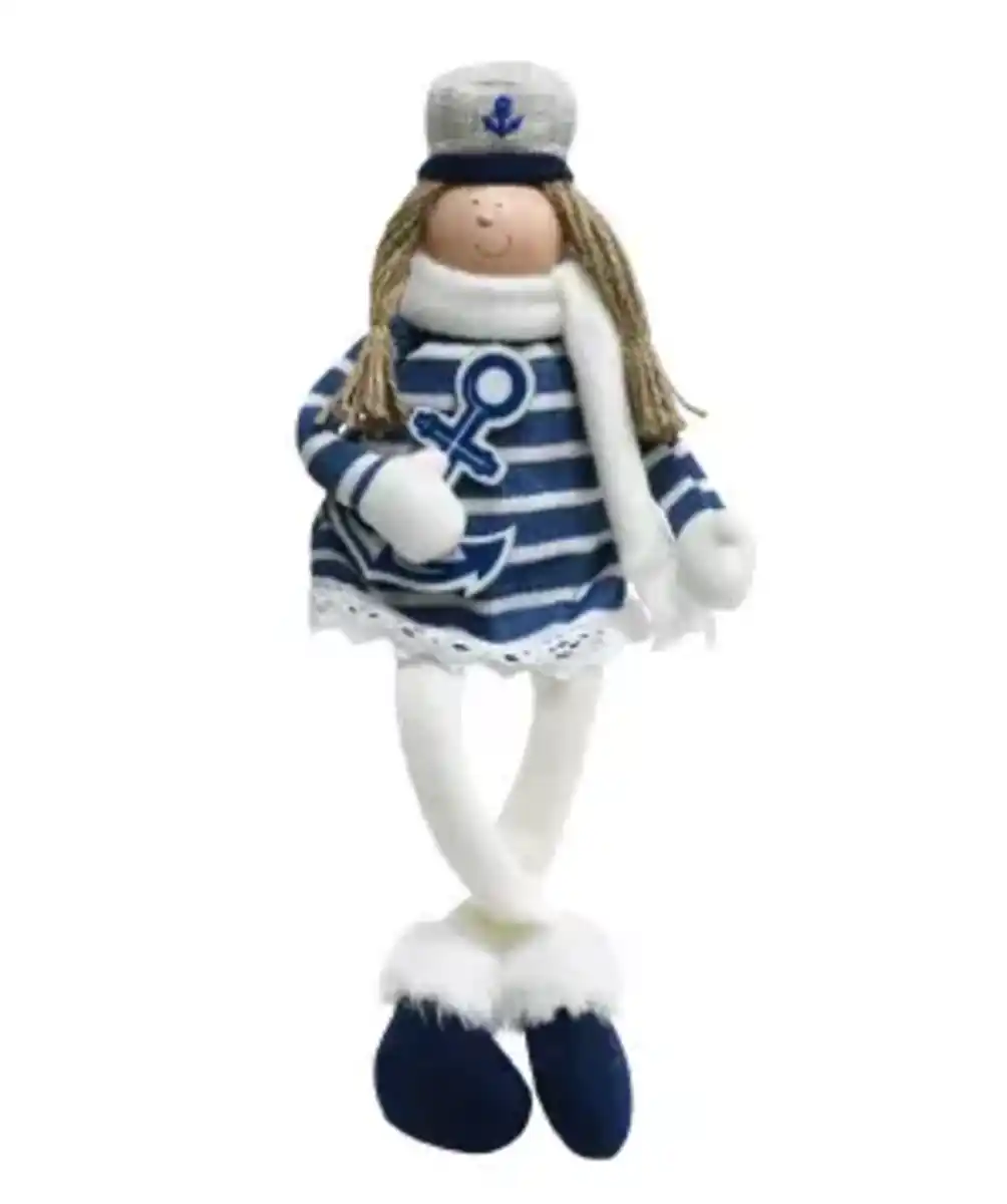 Bild 1 von Maritime Dekofigur, weiß/blau