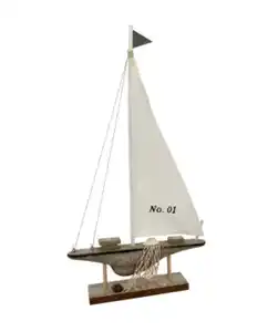 Maritimes Deko-Boot, weiß