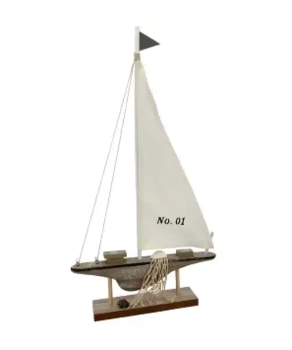 Bild 1 von Maritimes Deko-Boot, weiß