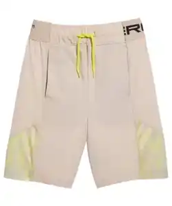 Sport-Shorts mit teilelastischem Bund, hellbraun