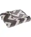 Bild 1 von Flanelldecke Zickzack, grau