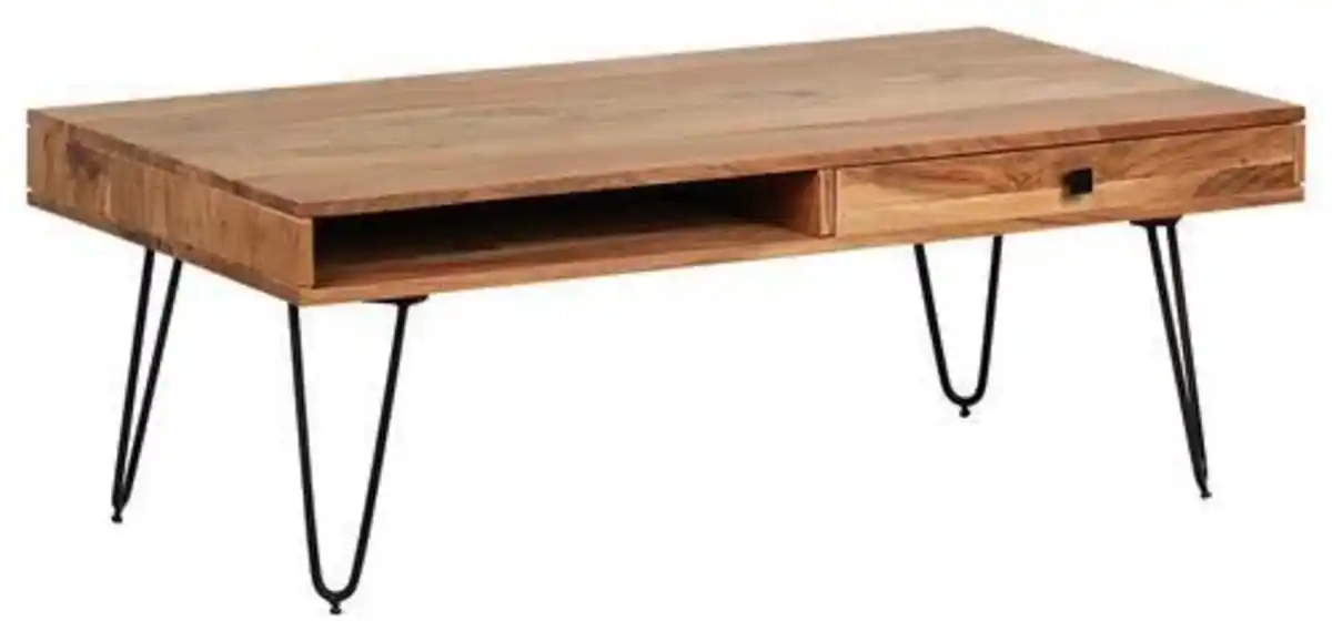 Bild 1 von Couchtisch Bagli ca. 110x60 cm Akazie massiv, Akaziefarben