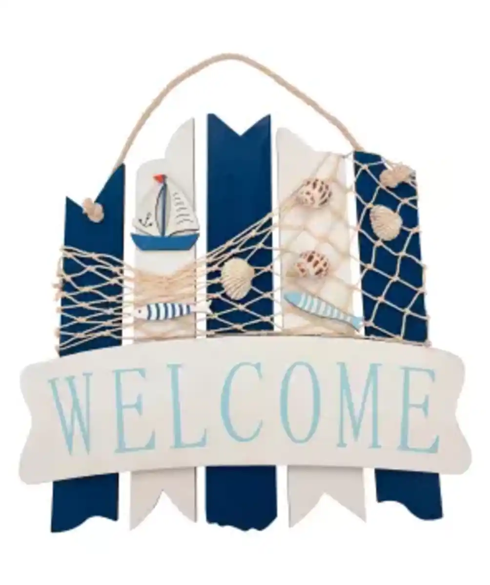 Bild 1 von Maritime Wanddeko, weiß/blau