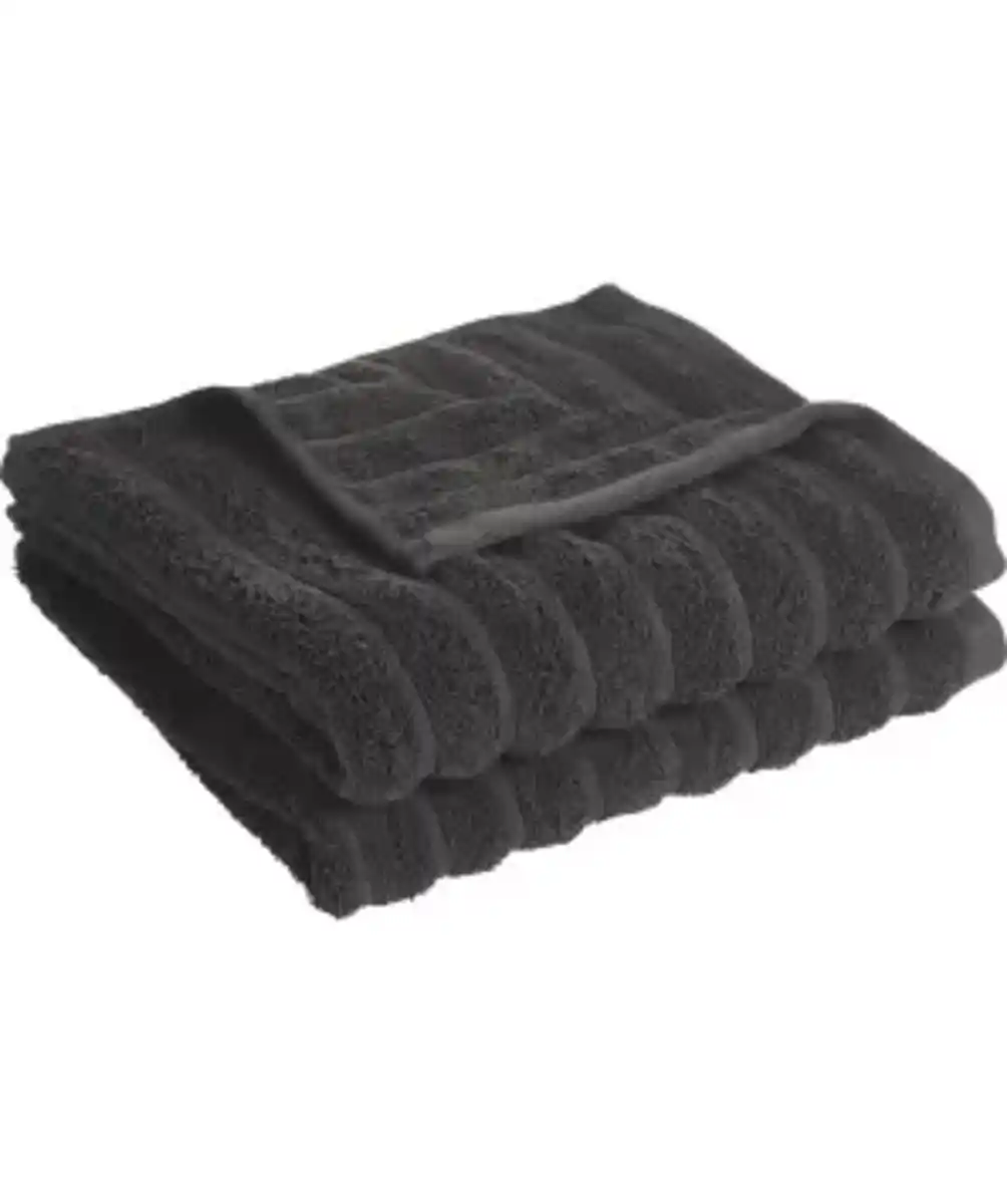 Bild 1 von Handtücher mit Streifenstruktur, schwarz