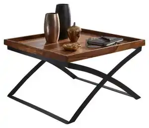 COUCHTISCH ca. 63x63 cm, aus Sheesham, Sheeshamfarben
