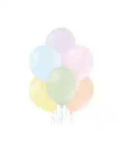 Ballons in Pastell, bunt