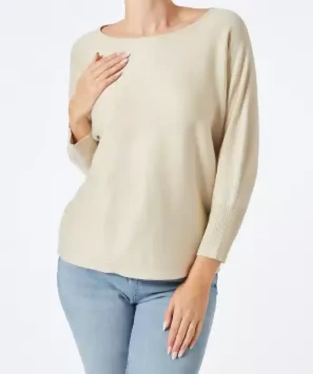 Bild 1 von Feinstrickpullover in Naturfarben, naturfarben