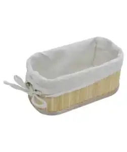 Aufbewahrungsbox Bambus, naturfarben