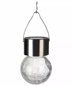 Solarleuchte Kugel, transparent