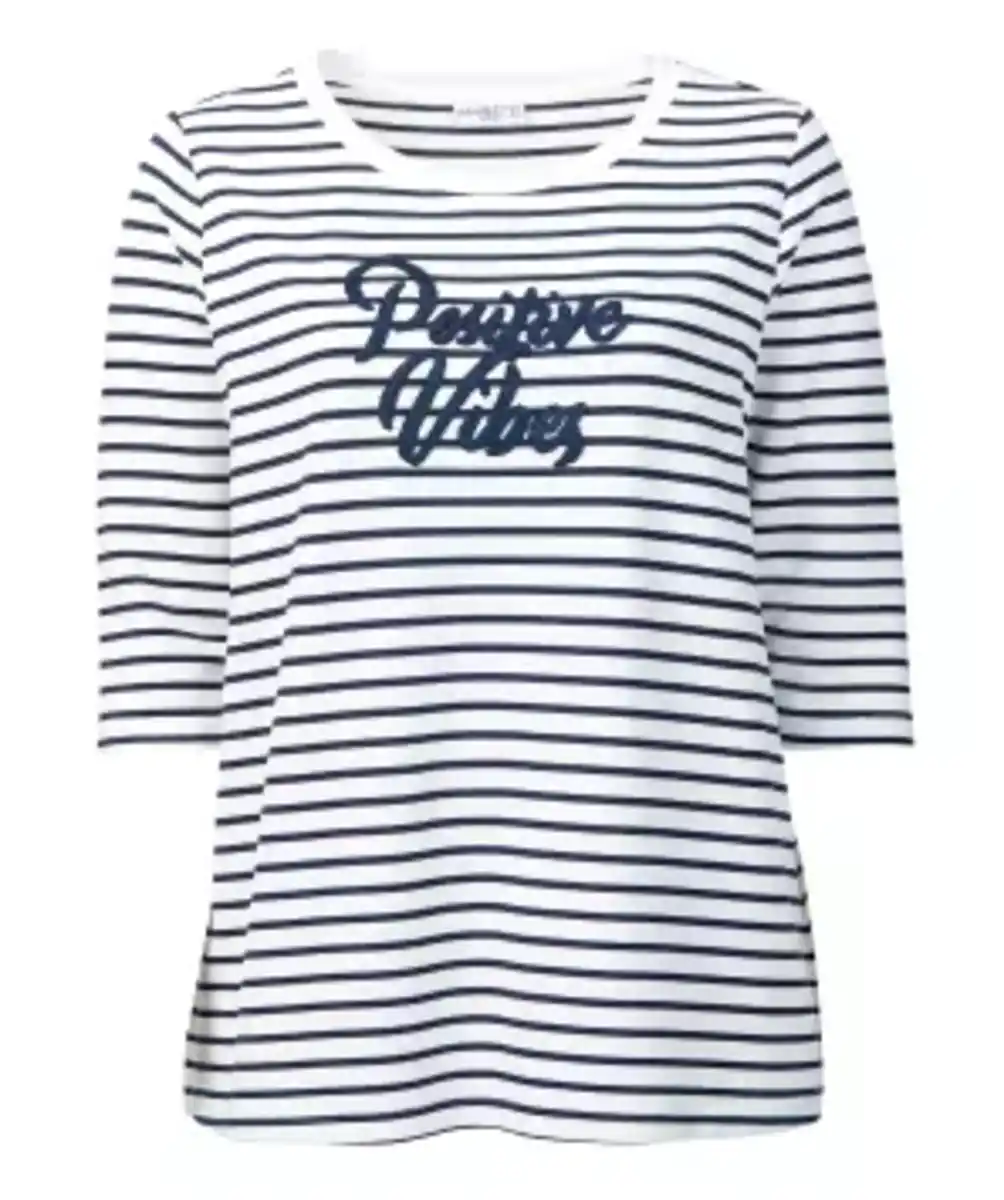 Bild 1 von Sweatshirt mit Applikation, weiß/blau