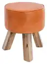 Bild 1 von Hocker ca. 37x45 cm Braun/Echtleder, Braun