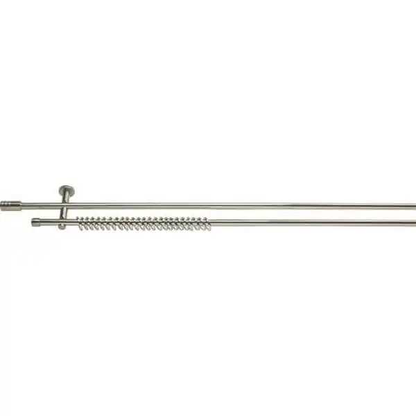 Bild 1 von Homeware Rundstangengarnitur, Edelstahl, Metall, 200 cm, Wohntextilien, Gardinen & Vorhänge, Gardinen-Stangen