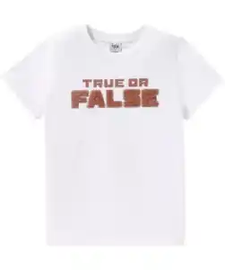 T-Shirt mit Stickerei, offwhite