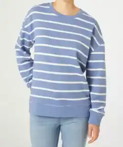 Sweatpullover mit Streifen, blau gestreift