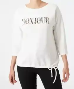 Shirt mit Struktur, weiß