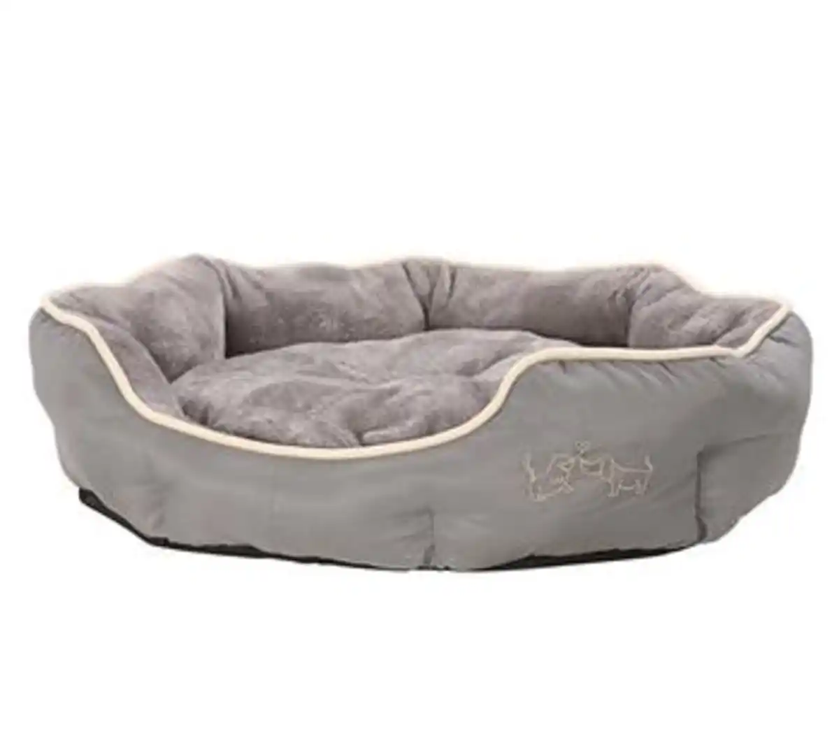 Bild 1 von Dehner Lieblinge Kuschelbett Sammy, oval, grau