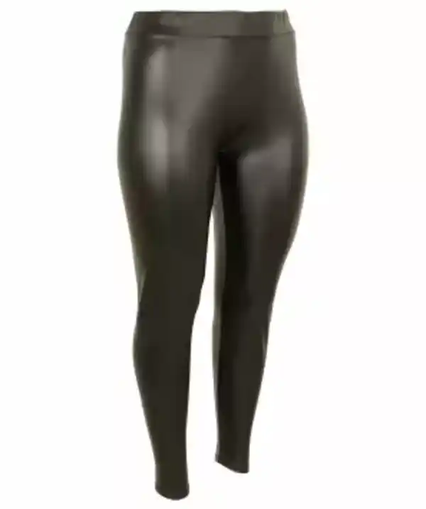 Bild 1 von Schwarze Kunstlederleggings, schwarz