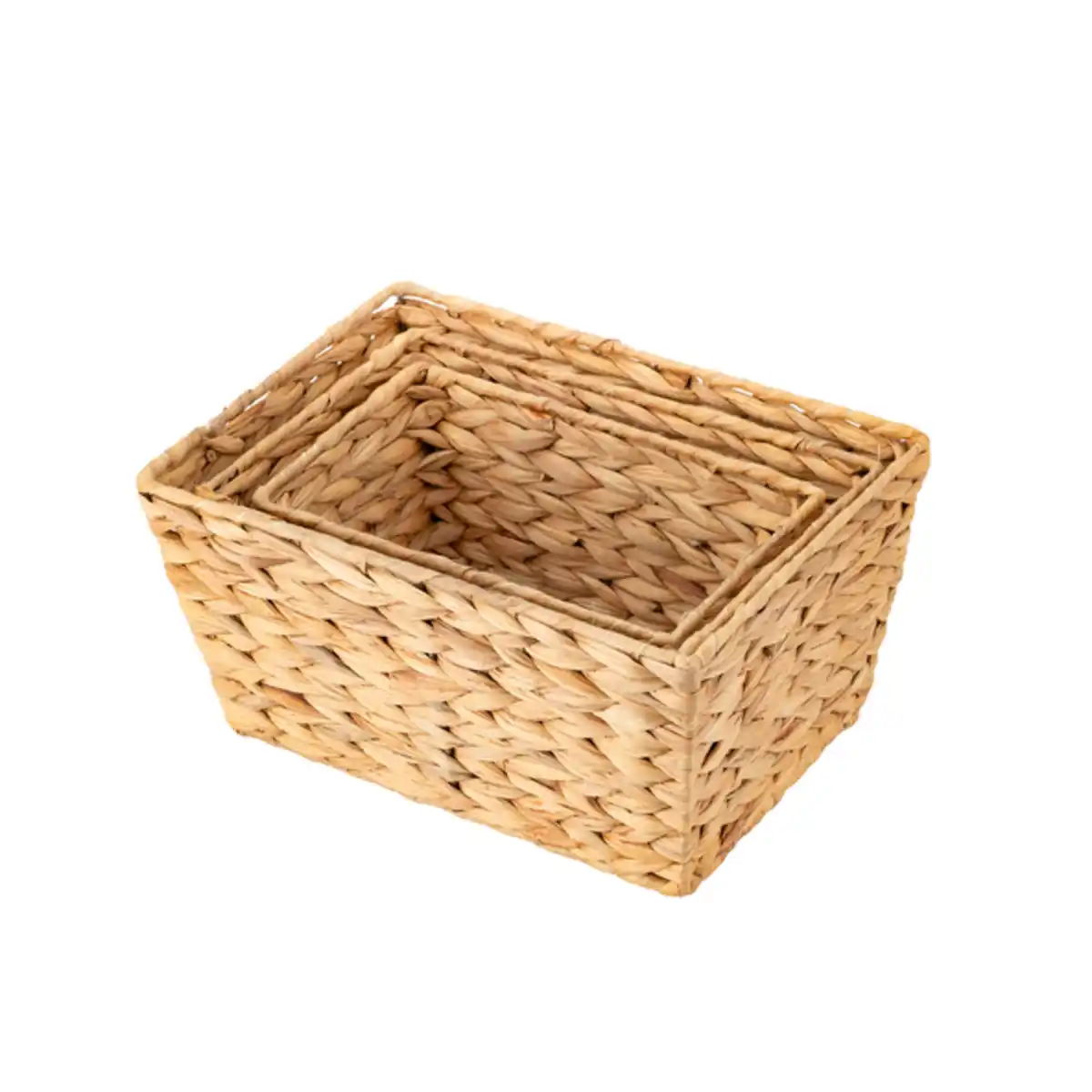 Bild 1 von Aufbewahrungskorb aus Wasserhyazinthe, 3er Set