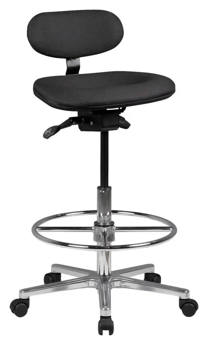 Bild 1 von Bürohocker Louis ca. 60x83x60 cm Schwarz, Schwarz