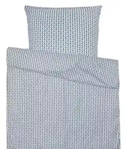 Baumwoll-Bettwäsche, blau