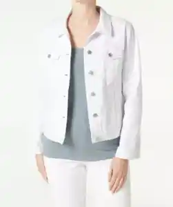 Weiße Twilljacke, weiß