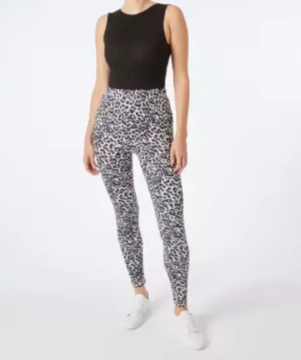 Bild 1 von Leggings Leopardenprint, Leo Grau