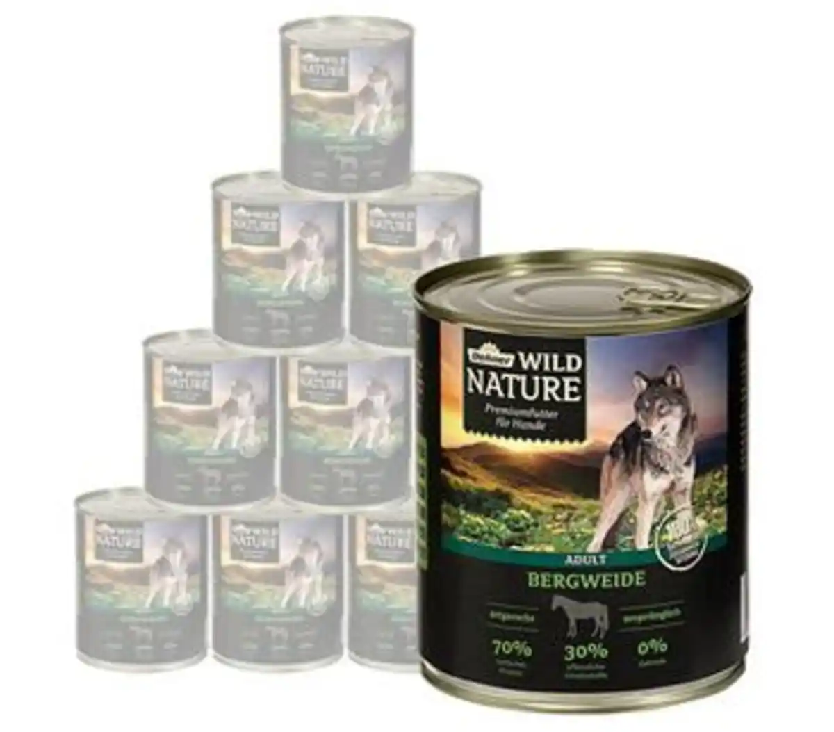 Bild 1 von Dehner Wild Nature Nassfutter für Hunde Bergweide Adult, 400 g/800 g