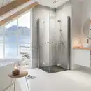 Bild 1 von Schulte ExpressPlus Drehfalttür Eckeinstieg Garant mit Duschwanne 90 cm x 90 cm