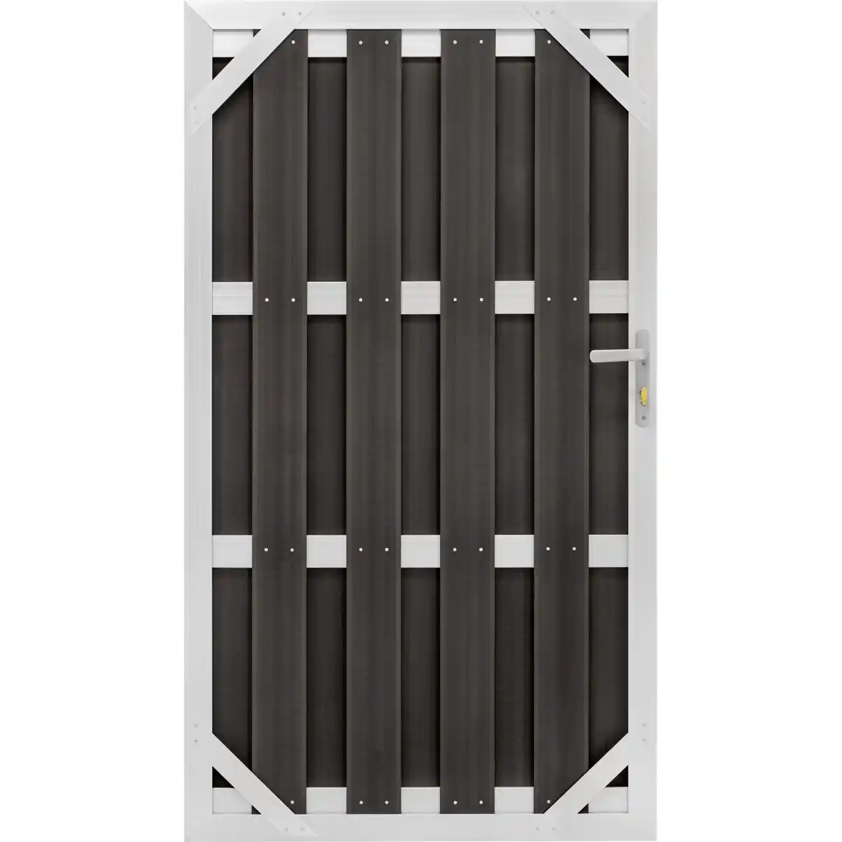 Bild 2 von WPC-Tür Aluminium Anthrazit 180 cm x 100 cm