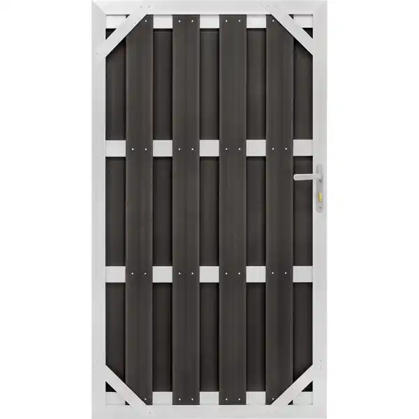 Bild 2 von WPC-Tür Aluminium Anthrazit 180 cm x 100 cm