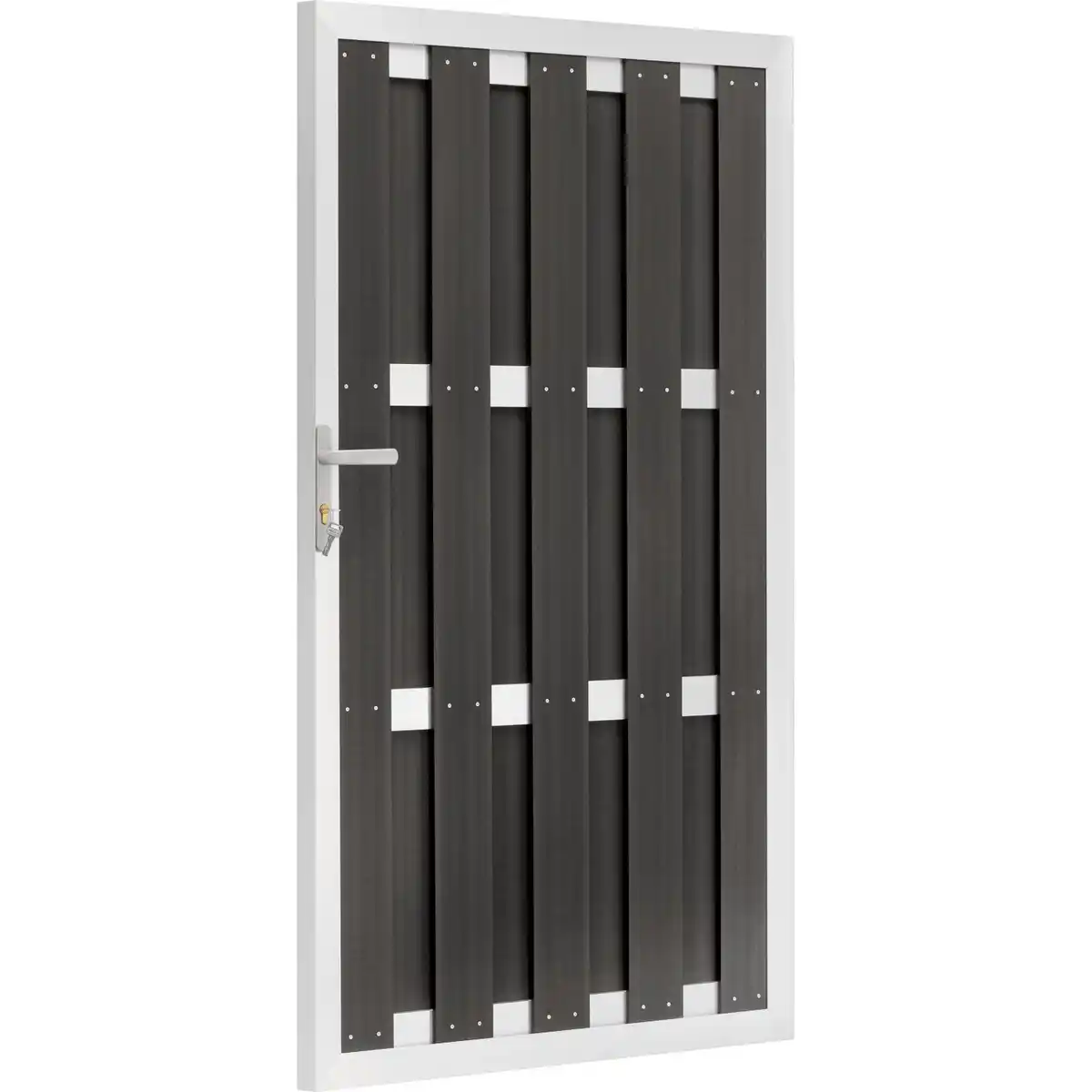Bild 3 von WPC-Tür Aluminium Anthrazit 180 cm x 100 cm