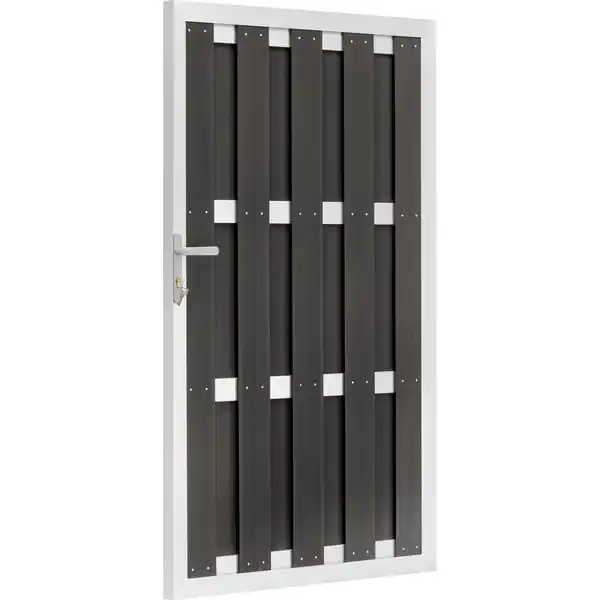 Bild 3 von WPC-Tür Aluminium Anthrazit 180 cm x 100 cm