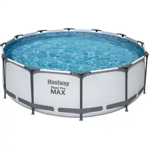 Bestway Stahlrahmen-Pool Set Steel Pro Max Frame Ø 366 cm x 100 cm Rund