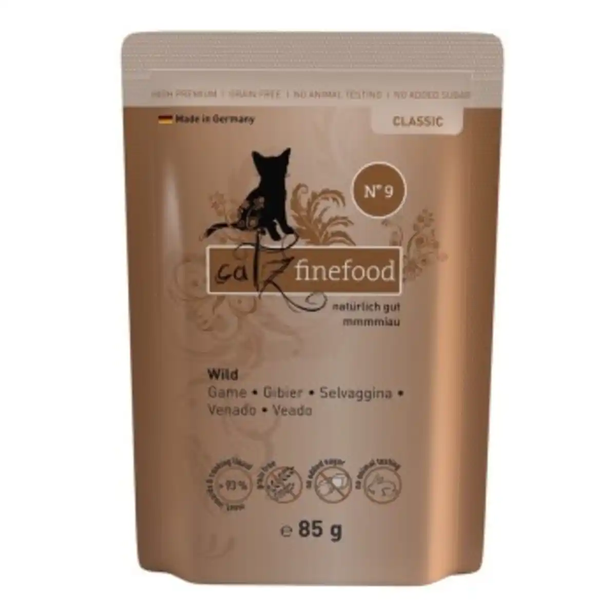 Bild 1 von Catz finefood Nassfutter Katze Classic Adult 8x85 g No. 9 Wild