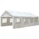 Bild 1 von Partyzelt (Carport) inklusive aller Seitenteile Weiß 4 x 8 m