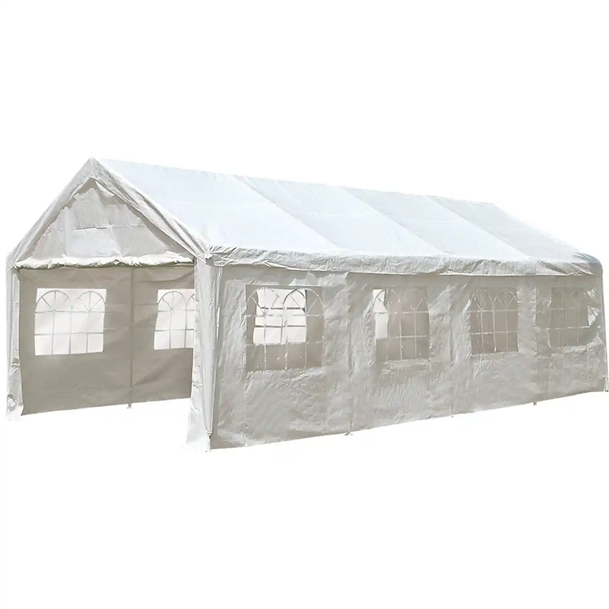 Bild 1 von Partyzelt (Carport) inklusive aller Seitenteile Weiß 4 x 8 m