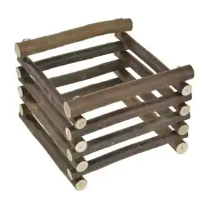 AniOne Holz-Heuraufe eckig