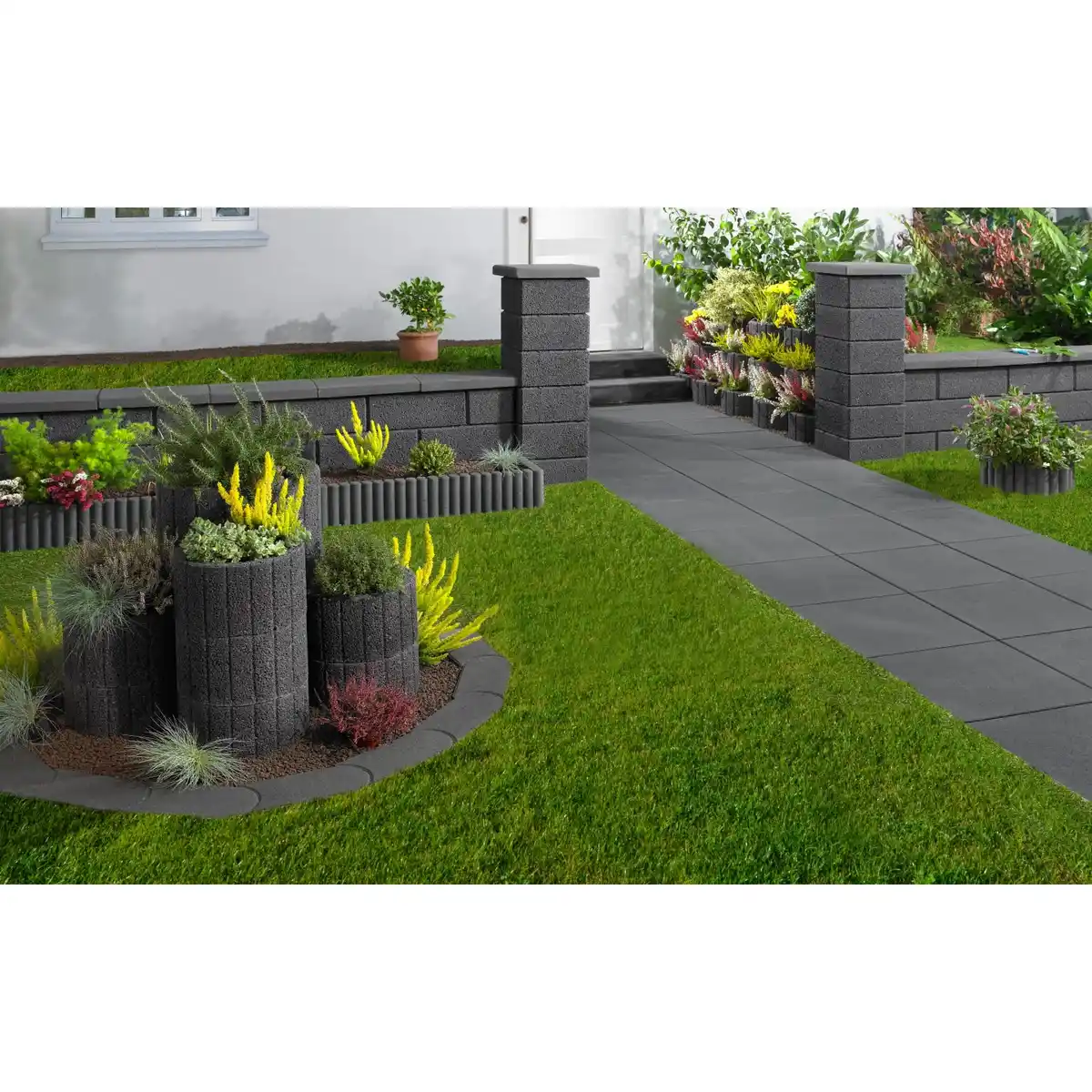 Bild 2 von Kann Mähkante "Mini" Anthrazit 24 cm x 10 cm x 4,5 cm