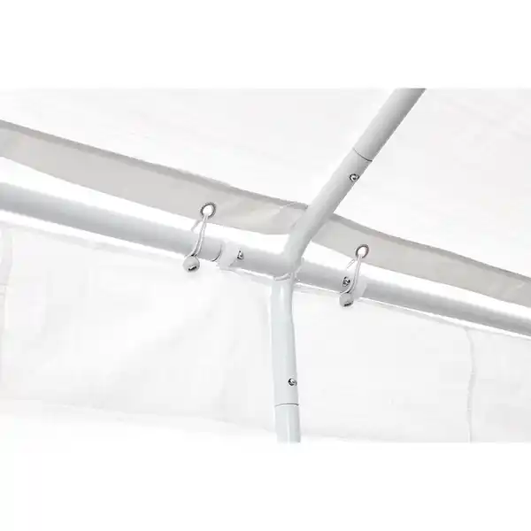 Bild 2 von Partyzelt (Carport) inklusive aller Seitenteile Weiß 4 x 8 m