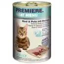 Bild 1 von PREMIERE Meat Menu Adult Rind mit Pute und Shrimps 6x400 g