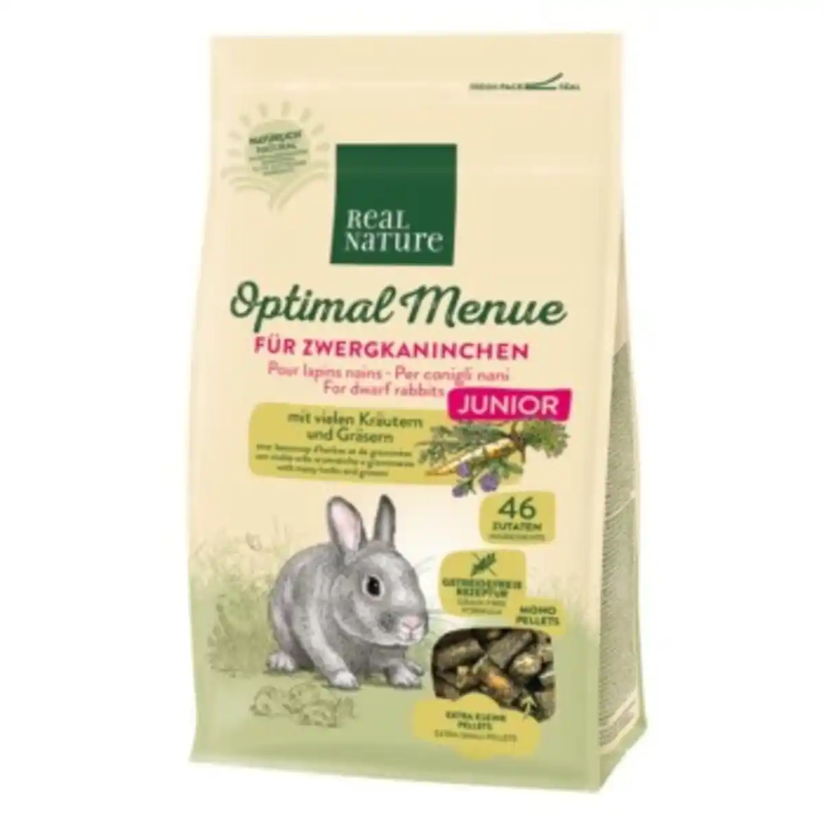 Bild 1 von REAL NATURE Zwergkaninchen Junior 500g