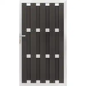 WPC-Tür Aluminium Anthrazit 180 cm x 100 cm